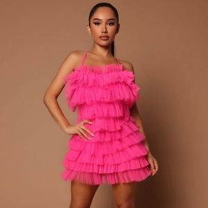 Fashion Nova “Karolina Ruffle Mini Dress”